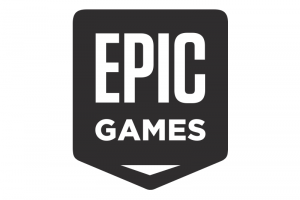 Epic games logo.